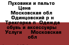 Пуховики и пальто › Цена ­ 2 500 - Московская обл., Одинцовский р-н, Трехгорка п. Одежда, обувь и аксессуары » Услуги   . Московская обл.